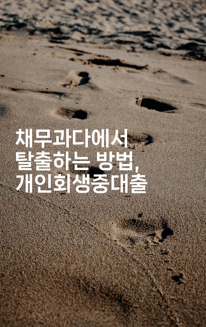 채무과다에서 탈출하는 방법, 개인회생중대출-운동쿵쿵