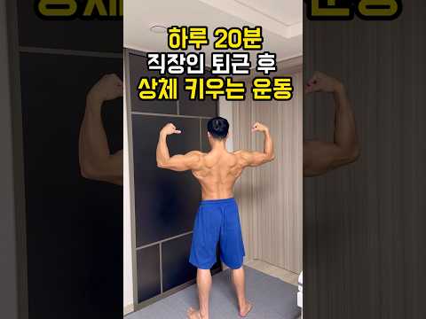 하루 20분, 직장인 퇴근 후 상체 키우는 운동